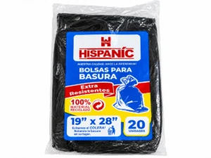 Bolsa Negra 19×28 — 20 unidades