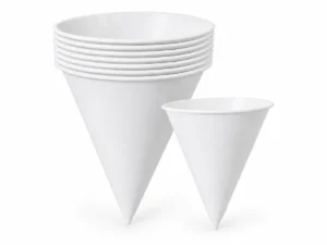 Vasos Cónicos Blancos